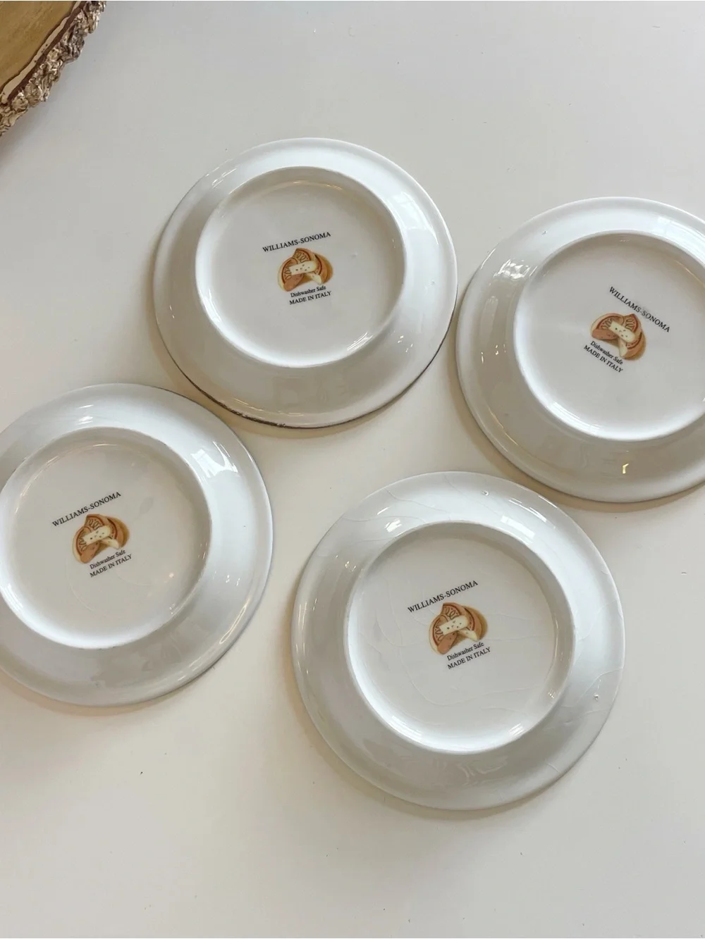 Williams Sonoma Set Of 4 Fromage Cheese Appetizer Plates